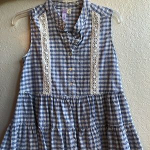 Boutique Gingham Print Top